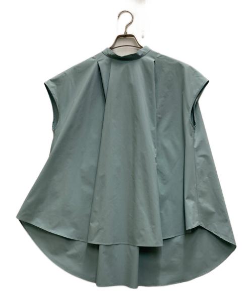 LE PHIL（ル フィル）LE PHIL (ル フィル) SOLOTEXノースリーブブラウス ブルー サイズ:freeの古着・服飾アイテム