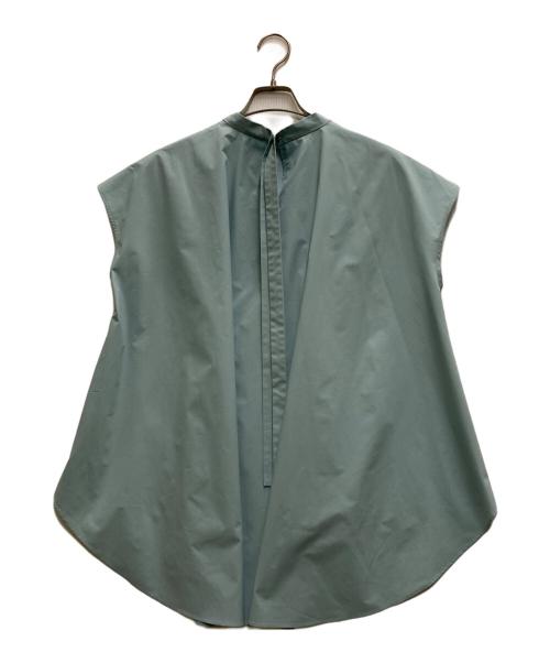 LE PHIL（ル フィル）LE PHIL (ル フィル) SOLOTEXノースリーブブラウス ブルー サイズ:freeの古着・服飾アイテム