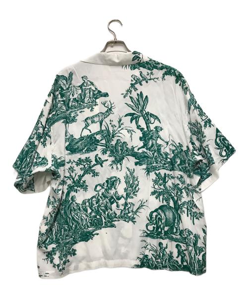 UNUSED（アンユーズド）UNUSED (アンユーズド) 4 continents print short sleeve shirt ホワイト サイズ:4の古着・服飾アイテム