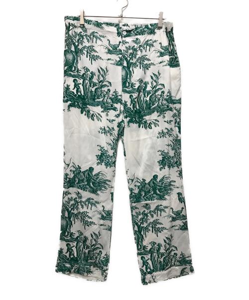 UNUSED（アンユーズド）UNUSED (アンユーズド) 4 continents print pants ホワイト サイズ:4の古着・服飾アイテム