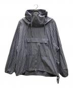 UNUSEDアンユーズド）の古着「STRIPE PULLOVER JACKET」｜ブルー