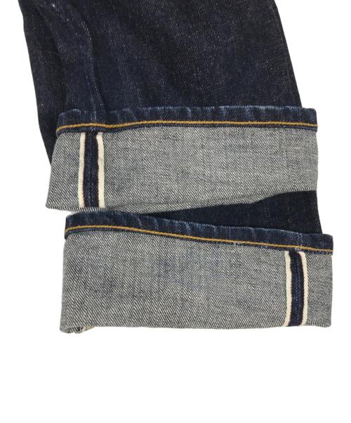 RRL（ダブルアールエル）RRL (ダブルアールエル) SLIM FIT JAPAN WOVEN ボタンフライ デニムパンツ ネイビー サイズ:W32の古着・服飾アイテム