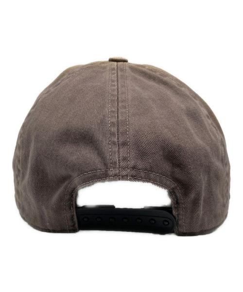 RRL（ダブルアールエル）RRL (ダブルアールエル) エイジング加工ロゴキャップ ブラウン サイズ:ONE SIZE ONLYの古着・服飾アイテム