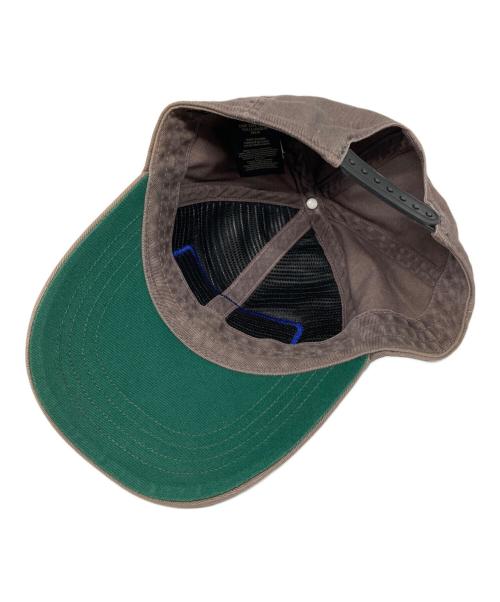 RRL（ダブルアールエル）RRL (ダブルアールエル) エイジング加工ロゴキャップ ブラウン サイズ:ONE SIZE ONLYの古着・服飾アイテム