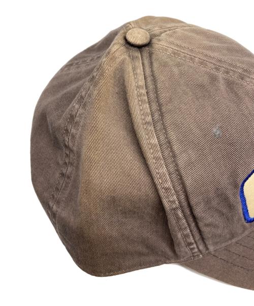 RRL（ダブルアールエル）RRL (ダブルアールエル) エイジング加工ロゴキャップ ブラウン サイズ:ONE SIZE ONLYの古着・服飾アイテム