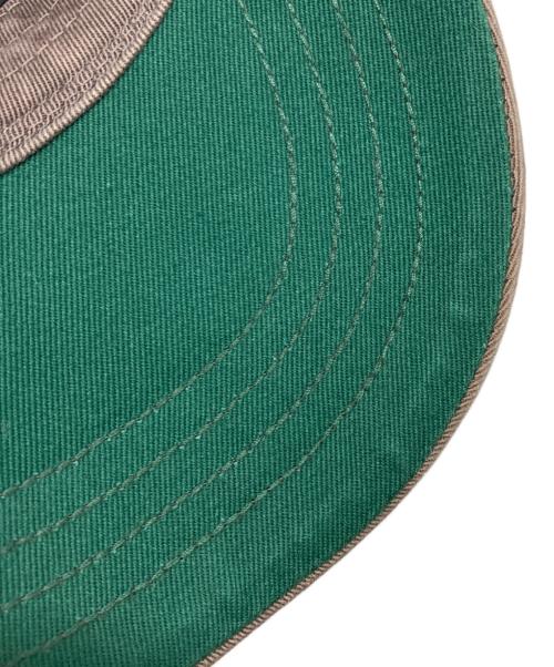 RRL（ダブルアールエル）RRL (ダブルアールエル) エイジング加工ロゴキャップ ブラウン サイズ:ONE SIZE ONLYの古着・服飾アイテム