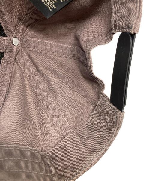 RRL（ダブルアールエル）RRL (ダブルアールエル) エイジング加工ロゴキャップ ブラウン サイズ:ONE SIZE ONLYの古着・服飾アイテム