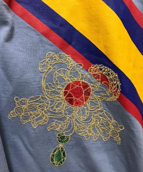 Vivienne Westwood RED LABEL（ヴィヴィアンウエストウッドレッドレーベル）Vivienne Westwood RED LABEL (ヴィヴィアンウエストウッドレッドレーベル) ジュエルサッシュプリントワンピース ブルー サイズ:00の古着・服飾アイテム