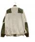 sacai (サカイ) ニット切替MA-1ジャケット ホワイト×カーキ サイズ:1：19000円