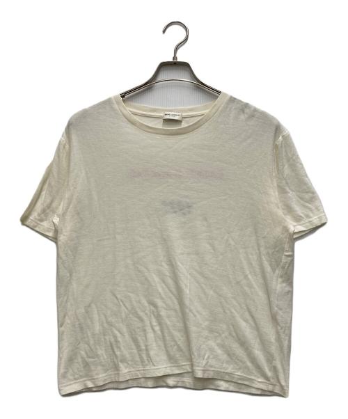 Saint Laurent Paris（サンローランパリ）Saint Laurent Paris (サンローランパリ) バックプリント半袖Tシャツ ホワイト サイズ:XSの古着・服飾アイテム