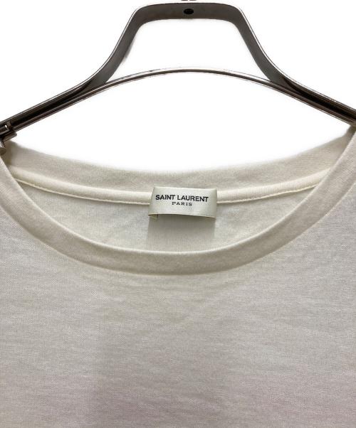 Saint Laurent Paris（サンローランパリ）Saint Laurent Paris (サンローランパリ) バックプリント半袖Tシャツ ホワイト サイズ:XSの古着・服飾アイテム