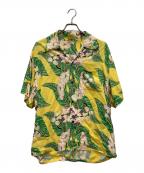 Sun Surfサンサーフ）の古着「レーヨンアロハシャツ」｜イエロー×グリーン