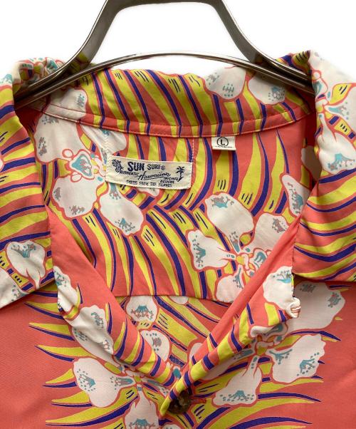 Sun Surf（サンサーフ）SUN SURF (サンサーフ) RAYON HAWAIIAN SHIRT レッド×イエロー サイズ:Lの古着・服飾アイテム