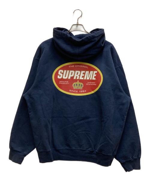 SUPREME（シュプリーム）Supreme (シュプリーム) Crown Hooded Sweatshirt ネイビー サイズ:XLの古着・服飾アイテム