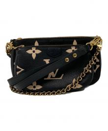 LOUIS VUITTON（ルイ ヴィトン）の古着「モノグラム ミュルティ ポシェット アクセソワール」｜ブラック×ベージュ