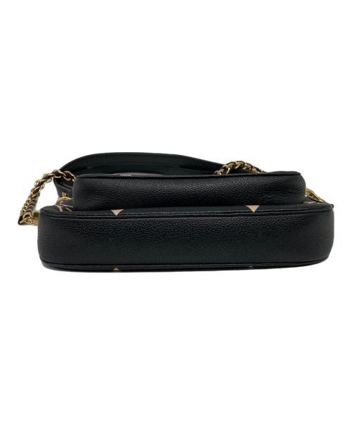 LOUIS VUITTON（ルイ ヴィトン）LOUIS VUITTON (ルイ ヴィトン) モノグラム ミュルティ ポシェット アクセソワール ブラック×ベージュの古着・服飾アイテム