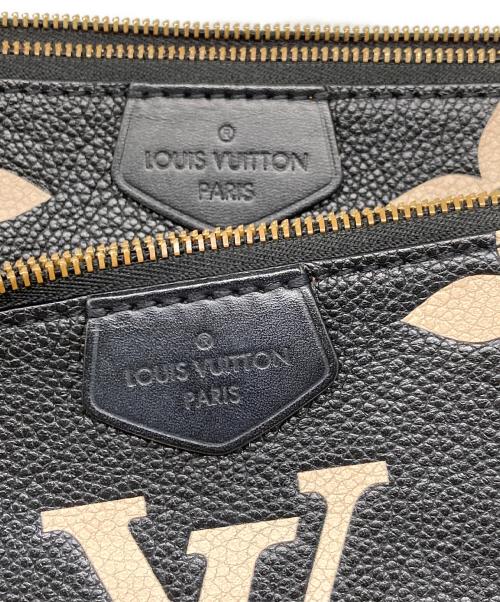 LOUIS VUITTON（ルイ ヴィトン）LOUIS VUITTON (ルイ ヴィトン) モノグラム ミュルティ ポシェット アクセソワール ブラック×ベージュの古着・服飾アイテム