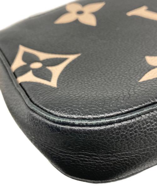 LOUIS VUITTON（ルイ ヴィトン）LOUIS VUITTON (ルイ ヴィトン) モノグラム ミュルティ ポシェット アクセソワール ブラック×ベージュの古着・服飾アイテム