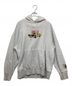 LFYTエルエフワイティー）の古着「プリントロゴフーディ」｜グレー