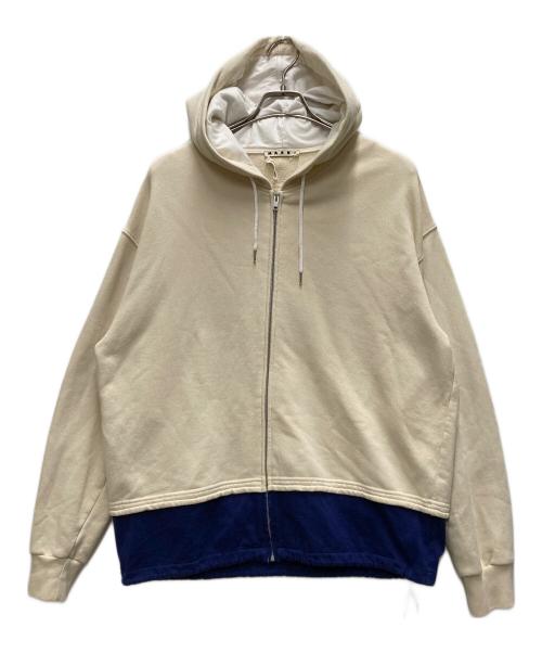 MARNI（マルニ）MARNI (マルニ) レイヤードジップパーカー ベージュ サイズ:46の古着・服飾アイテム