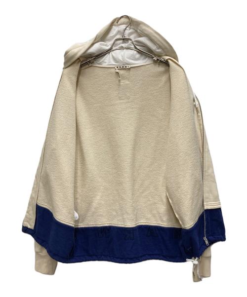 MARNI（マルニ）MARNI (マルニ) レイヤードジップパーカー ベージュ サイズ:46の古着・服飾アイテム