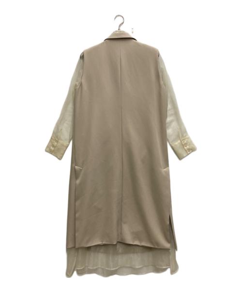 Ameri（アメリ）AMERI (アメリ) LONG VEST SET SHEER DRESS ベージュ サイズ:Ⅿの古着・服飾アイテム