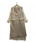 AMERI（アメリ）の古着「LONG VEST SET SHEER DRESS」｜ベージュ