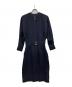 CHANEL（シャネル）の古着「ノーカラーワンピース」｜ネイビー
