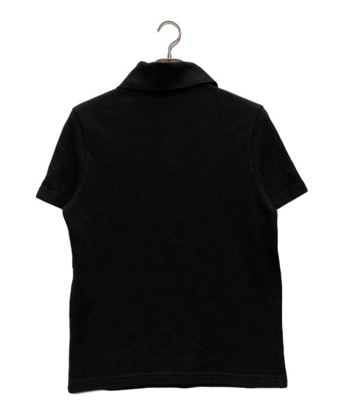 BALENCIAGA（バレンシアガ）BALENCIAGA (バレンシアガ) タイトフィットロゴポロシャツ ブラック サイズ:Mの古着・服飾アイテム