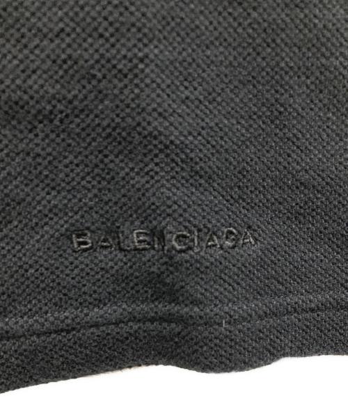 BALENCIAGA（バレンシアガ）BALENCIAGA (バレンシアガ) タイトフィットロゴポロシャツ ブラック サイズ:Mの古着・服飾アイテム