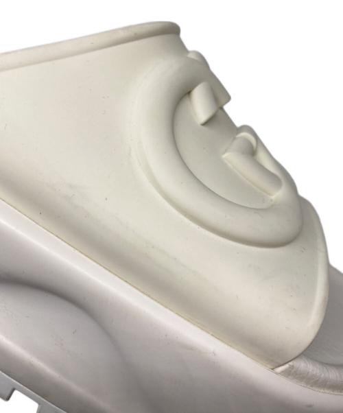 GUCCI（グッチ）GUCCI (グッチ) インターロッキングG スライドサンダル ホワイト サイズ:38の古着・服飾アイテム