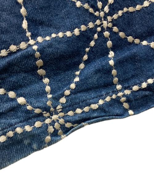 KAPITAL（キャピタル）KAPITAL (キャピタル) 8ozデニム FOLK-DOJO刺繍 イージーパンツ ブルー サイズ:2の古着・服飾アイテム