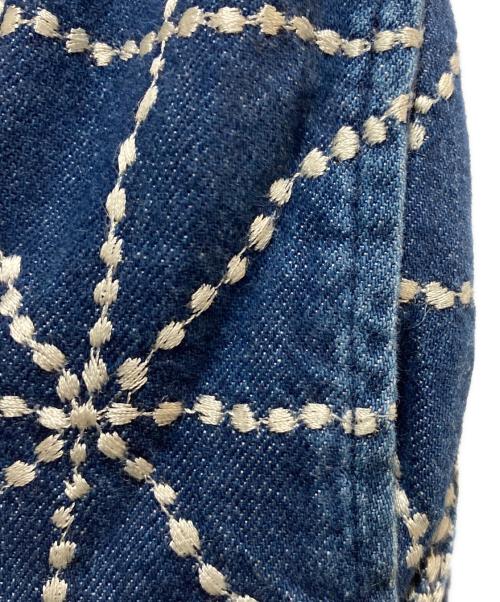 KAPITAL（キャピタル）KAPITAL (キャピタル) 8ozデニム FOLK-DOJO刺繍 イージーパンツ ブルー サイズ:2の古着・服飾アイテム