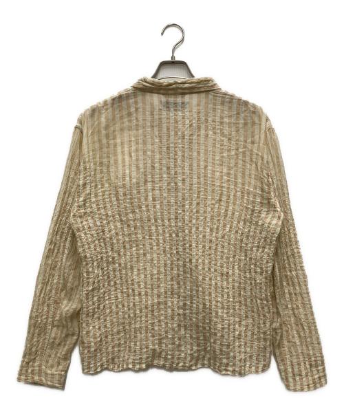 OUR LEGACY（アワーレガシー）OUR LEGACY (アワーレガシー) box shirt ベージュ×ピンク サイズ:46の古着・服飾アイテム