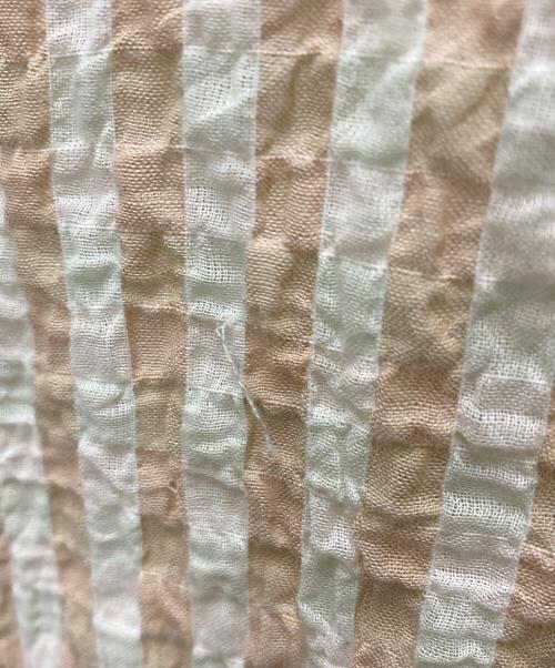 OUR LEGACY（アワーレガシー）OUR LEGACY (アワーレガシー) box shirt ベージュ×ピンク サイズ:46の古着・服飾アイテム