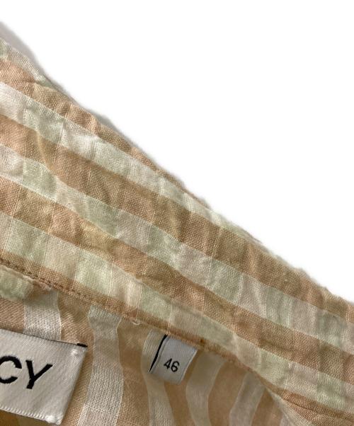 OUR LEGACY（アワーレガシー）OUR LEGACY (アワーレガシー) box shirt ベージュ×ピンク サイズ:46の古着・服飾アイテム