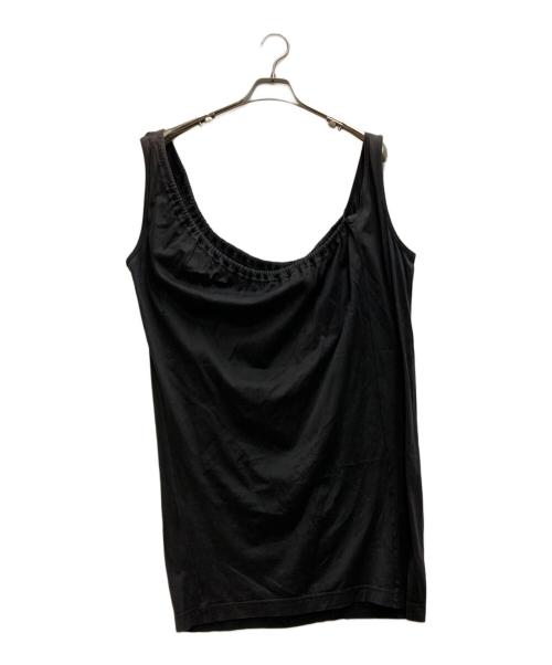 MM6 Maison Margiela（エムエムシックスメゾンマルジェラ）MM6 Maison Margiela (エムエムシックスメゾンマルジェラ) デザインキャミソールブラウス ブラック サイズ:Sの古着・服飾アイテム