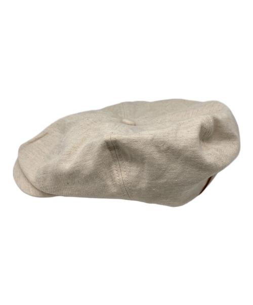 THE H.W.DOG&CO.（エイチダブリュードッグアンドコー）THE H.W.DOG&CO. (エイチダブリュードッグアンドコー) コットンリネンキャスケット ベージュ サイズ:36の古着・服飾アイテム