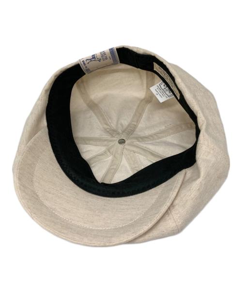 THE H.W.DOG&CO.（エイチダブリュードッグアンドコー）THE H.W.DOG&CO. (エイチダブリュードッグアンドコー) コットンリネンキャスケット ベージュ サイズ:36の古着・服飾アイテム