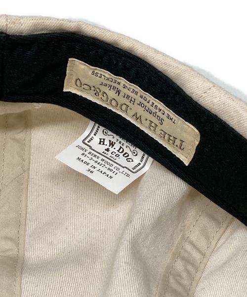 THE H.W.DOG&CO.（エイチダブリュードッグアンドコー）THE H.W.DOG&CO. (エイチダブリュードッグアンドコー) コットンリネンキャスケット ベージュ サイズ:36の古着・服飾アイテム