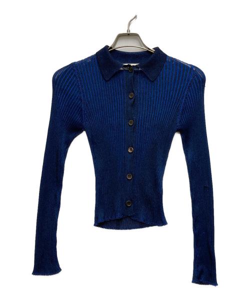 OUR LEGACY（アワーレガシー）OUR LEGACY (アワーレガシー) リブニットシャツ/カーディガン ブルー サイズ:34の古着・服飾アイテム