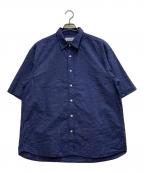 UNIVERSAL PRODUCTS.ユニバーサルプロダクツ）の古着「S/S REGULAR SHIRTS」｜ネイビー