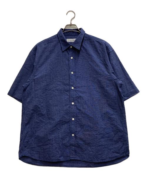 UNIVERSAL PRODUCTS.（ユニバーサルプロダクツ）UNIVERSAL PRODUCTS. (ユニバーサルプロダクツ) S/S REGULAR SHIRTS ネイビー サイズ:3　の古着・服飾アイテム