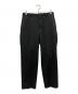 COMME des GARCONS HOMME PLUS（コムデギャルソンオムプリュス）の古着「ウールギャバノータックパンツ」｜ブラック