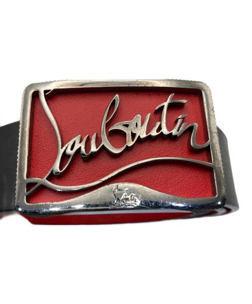Christian Louboutin（クリスチャン・ルブタン）Christian Louboutin (クリスチャン・ルブタン) RICKY BELT ブラック サイズ:90㎝の古着・服飾アイテム