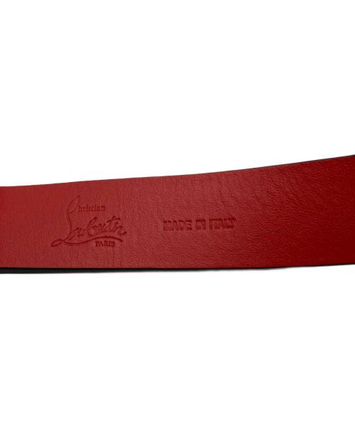 Christian Louboutin（クリスチャン・ルブタン）Christian Louboutin (クリスチャン・ルブタン) RICKY BELT ブラック サイズ:90㎝の古着・服飾アイテム