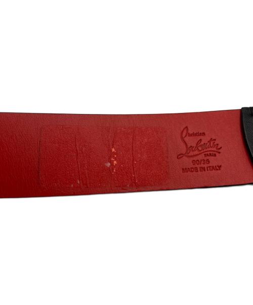 Christian Louboutin（クリスチャン・ルブタン）Christian Louboutin (クリスチャン・ルブタン) RICKY BELT ブラック サイズ:90㎝の古着・服飾アイテム