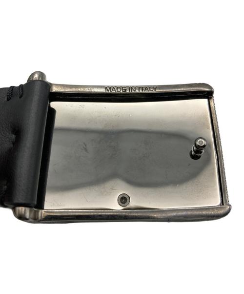 Christian Louboutin（クリスチャン・ルブタン）Christian Louboutin (クリスチャン・ルブタン) スパイクスタッズベルト ブラック サイズ:90/36の古着・服飾アイテム