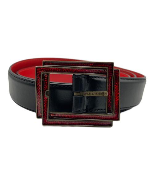 Christian Louboutin（クリスチャン・ルブタン）Christian Louboutin (クリスチャン・ルブタン) レザーベルト ブラックの古着・服飾アイテム