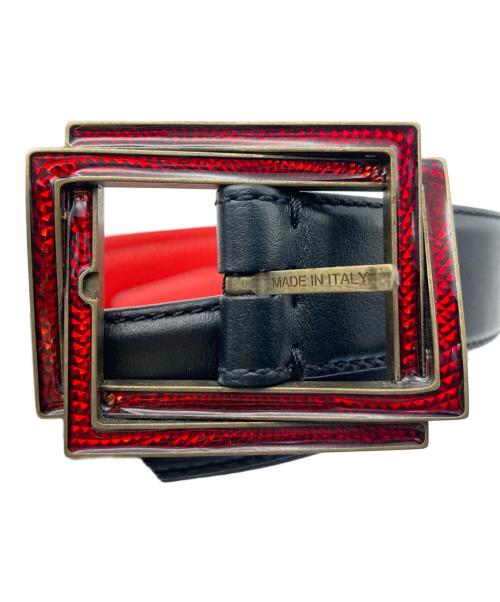 Christian Louboutin（クリスチャン・ルブタン）Christian Louboutin (クリスチャン・ルブタン) レザーベルト ブラックの古着・服飾アイテム